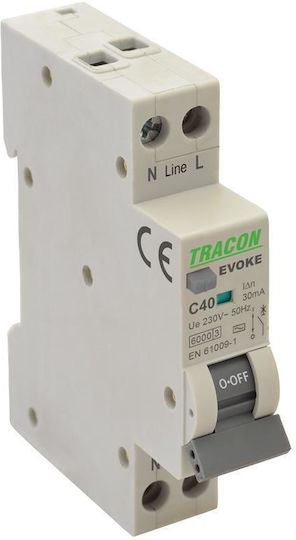 Tracon Electric Двуполюсен Релсов превключвател 230V 13Спецификация