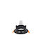 Inlight Metalic Spot Încorporat cu Soclu GU10 Negru 1buc