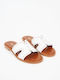 Women's Flat Sandals in White Color
