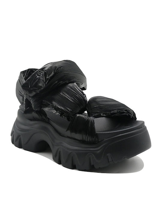 Juyce Paddy Women's Flat Sandals Sporty in Black Color