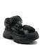 Juyce Paddy Women's Flat Sandals Sporty in Black Color