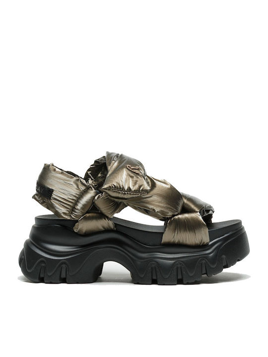 Juyce Paddy Women's Flat Sandals Sporty in Khaki Color