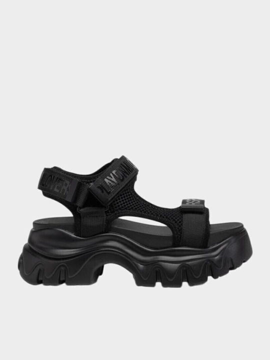 Juyce Women's Flat Sandals Sporty Black