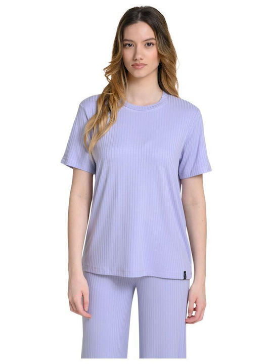 Target Γυναικείο Αθλητικό T-shirt Μωβ