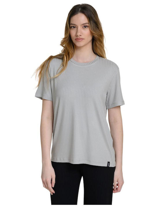 Target Γυναικείο Αθλητικό T-shirt Γκρι