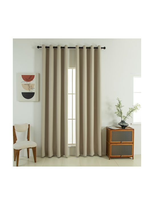 Beauty Home Blackout Curtain with Grommets Soft...