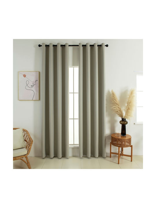 Beauty Home Blackout Curtain with Grommets Soft...