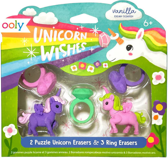 Scented Erasers Unicorns Set 5