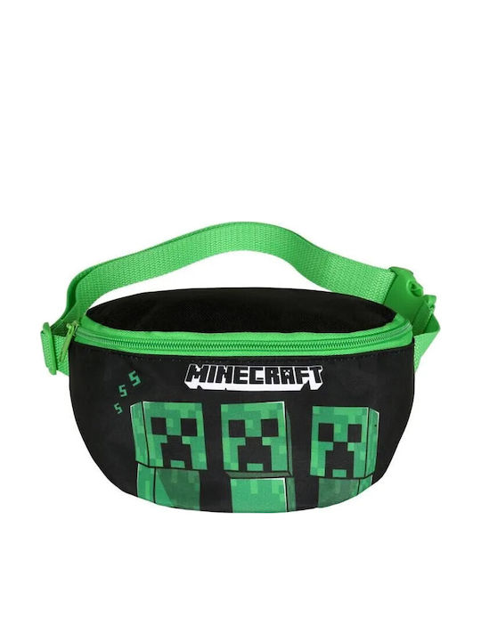 Minecraft Παιδικό Τσαντάκι Μέσης Πράσινο 22x14εκ.