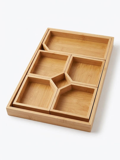 Next Bamboo Serving Tray 40x28x3.5cm