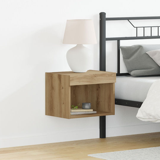 Wooden Bedside Tables Brown Oak 2 Pieces 40x30x30cm