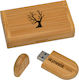 Skymnos Wooden 32gb Usb 3.0 Stick Σφένδαμος