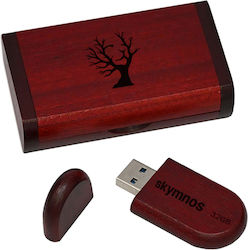 Skymnos Wooden 32GB USB 3.0 Stick Cherry