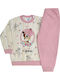 Extan Bebe Kids' Pajamas Ecru/Dusty Pink