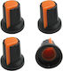 4 Pieces Potentiometer Knobs Black Orange Indicator Suitable Wh148 Potentiometer Knobs