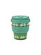 QuyCup Κούπα Κεραμική με Καπάκι Πράσινη 230ml