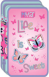 Must Team Life Is Sweet Pencil Case Full with 3...