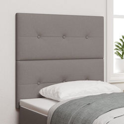 vidaXL Fabric Bed Headboard Tabac Brown 100x128cm