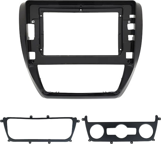 Volkswagen Vw Jetta 2010 2016 Car Screen Touch Sound System 10" Inch Vw Android Mounting Frame Fascia Car Radio Panel Dash Factory Type Plastic Frame
