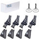 Cruz 933-469 Roof Bars & Racks End Legs for Nissan Terrano 5d 93-06 Ford Maverick 5d 93-06 Set of 6 Pieces Auto Gs 51149