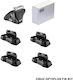 Cruz Optiplus Fix Roof Bar Legs 936-070 Porsche Taycan Cross Turismo 2020+ Set of 4 Pieces Auto Gs 51161