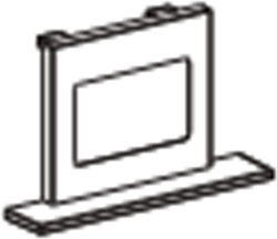 RTM Endkappe 3-Phasen Quadrat Schwarz 2-iv7659-00-w30