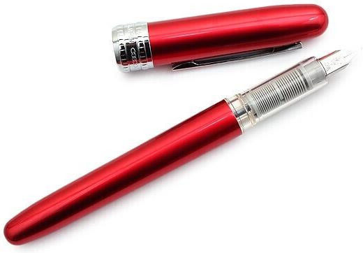 Platinum Plaisir Fountain Pen Fine Aluminum with Black Ink