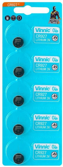 Vinnic Batterien Lithium für Uhren CR927 3V 5Stück