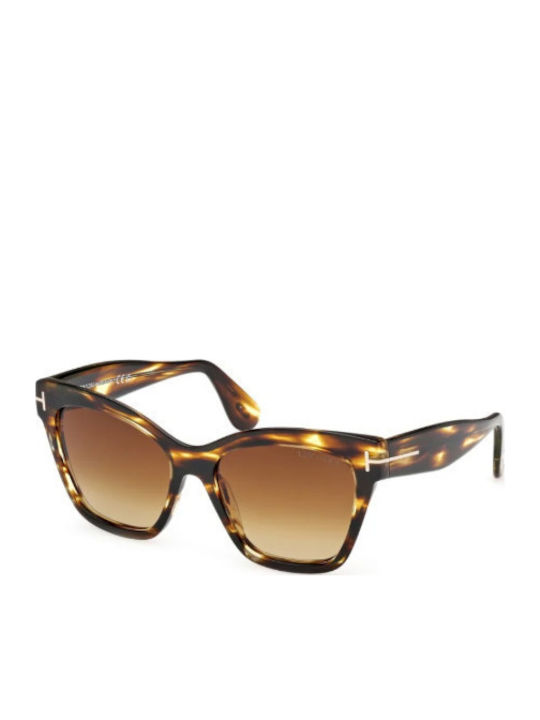 Tom Ford Elvira Women's Sunglasses with Brown T...