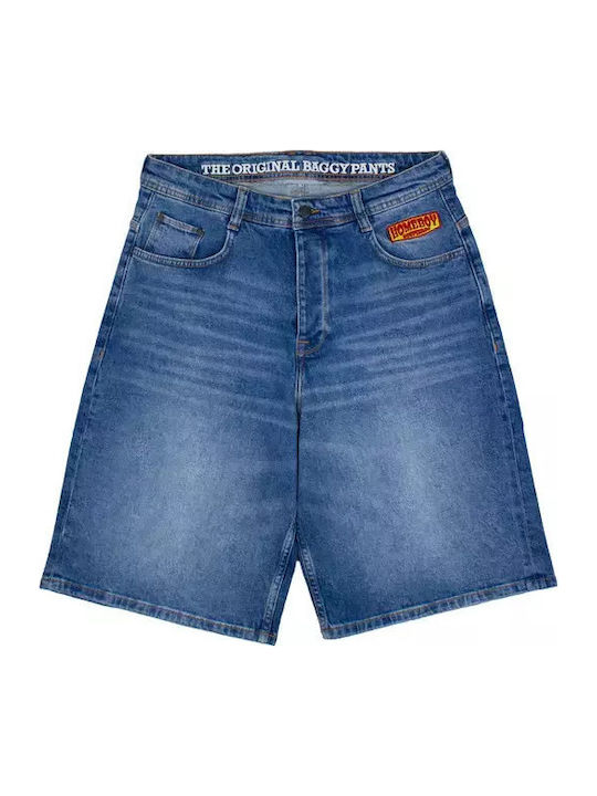 Homeboy X-tra Șort pentru Bărbați Blugi Vintage Blue Homeboy X-tra Șort pentru Bărbați Blugi Vintage Blue