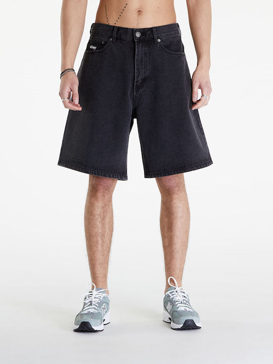 Men's Shorts Jeans Faded Black