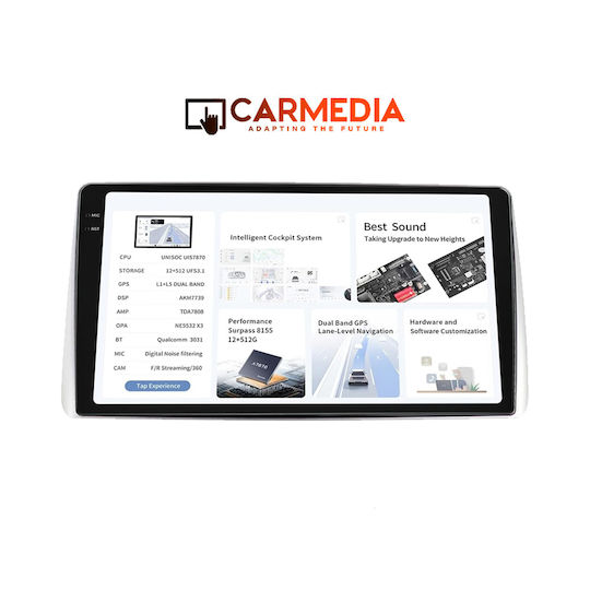 Carmedia Car Audio System for Nissan Almera 2000-2014 (Bluetooth/USB/WiFi/GPS/Apple-Carplay/Android-Auto) with Touch Screen 9.5"