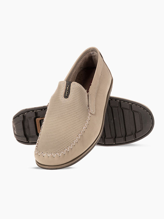 Men's Leather Loafers Taupe