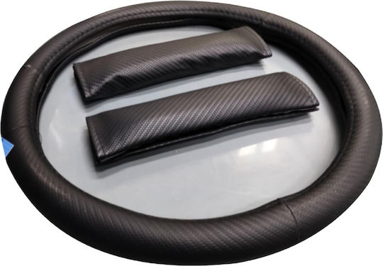 Maxeed Auto-Lenkradabdeckung mit Durchmesser 37-39cm Synthetisch Schwarz