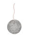 Gallis Pendant Light Silver with Socket E27 35x35cm