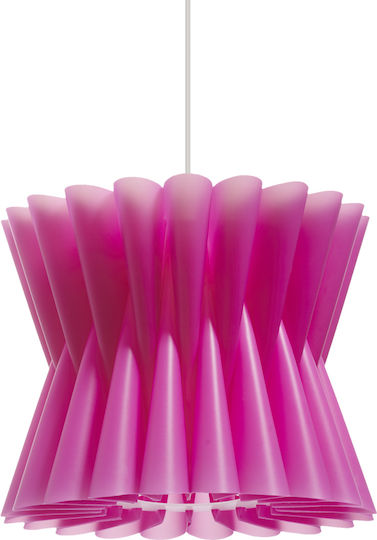 Gallis Rebound Pendant Light Pink 35x28cm