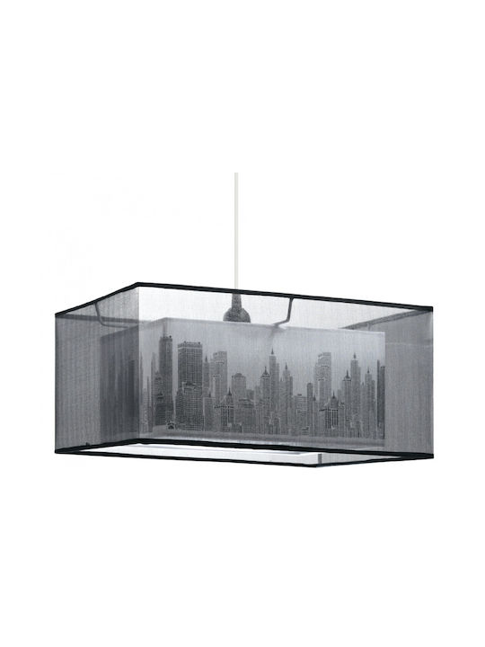 Gallis Tokyo Pendant Light Black with Socket E27 40x40x20cm