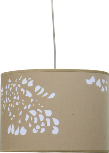 Gallis Flower Pendant Light Brown 35x25cm