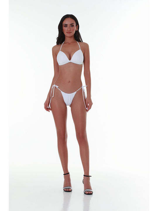Bikini Τριγωνάκι B Cup με Ενίσχυση White