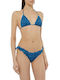 Triangle Bikini Top Denim