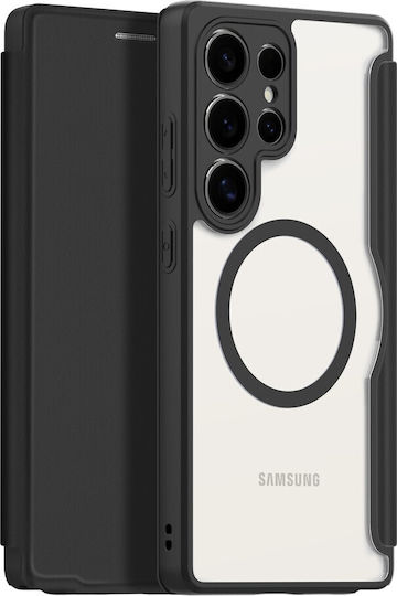 Dux Ducis Skin X Pro Series Book Piele artificială / Silicon Negru (Galaxy S25 Ultra)