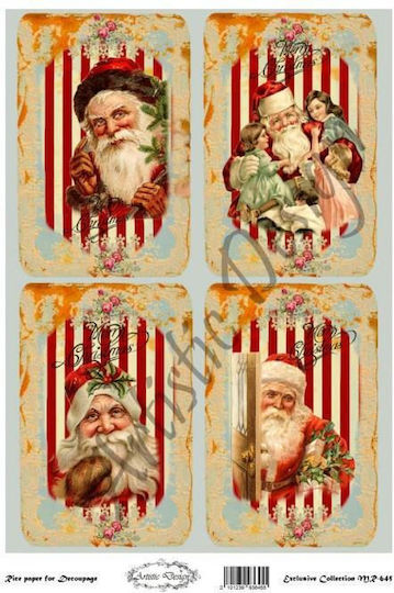 Künstlerisches Design Reispapier Decoupage 30x40cm Mr-645