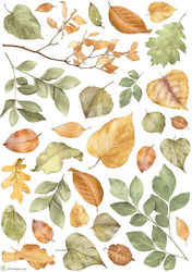 Stamperia Ριζόχαρτο Decoupage A4 21x29,7cm Leaves