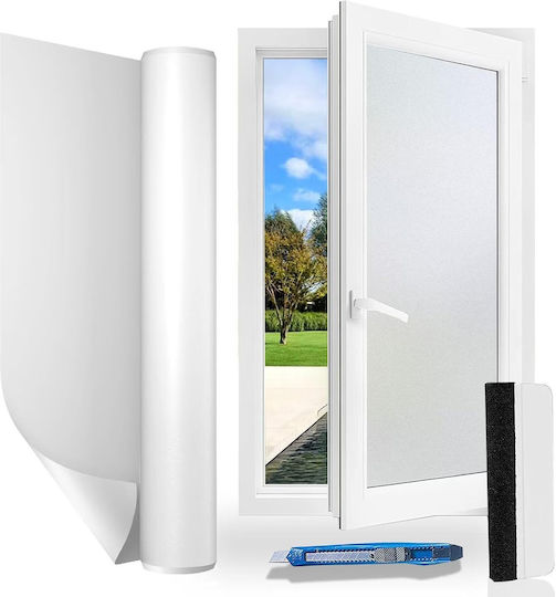 Frosted Window Film Privacy Self-Adhesive UV Protection 60x400 cm