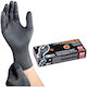 PG Hypoallergenic Gloves for Work Disposable Black Nitrile 1pcs