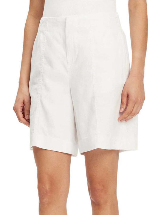 Soft Women's Linen Shorts Brilliant White
