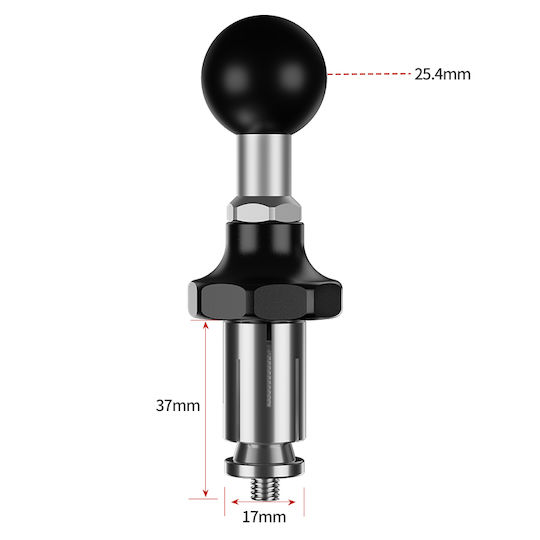 LanParte Ball for Motorcycle Mobile Mount