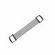 Siks 5-string Resistance Band Fitness Workouts Rubber Black
