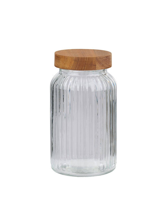 Alpina Appliances Rominox Lebensmittelgläser & Behälter Allgemeine Verwendung mit Deckel Glas Transparent 1300ml 1 Stück