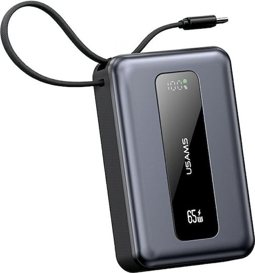 Usams XH Series CD243 Power Bank 20000mAh 65W με Θύρα USB-A και Θύρα USB-C Tarnish